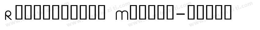 Recognition Medium字体转换